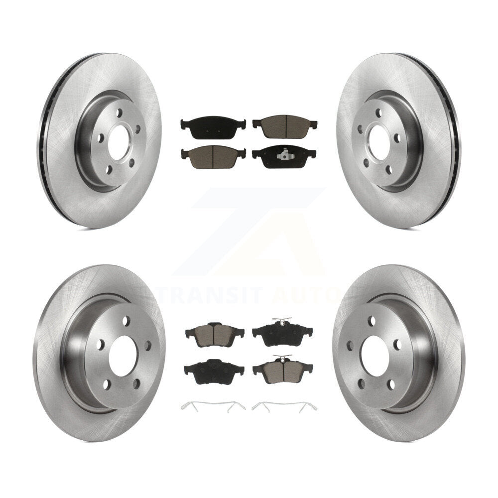 Front Rear Disc Brake Rotors And Ceramic Pads Kit For Ford Transit Connect
