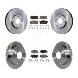 Front Rear Disc Brake Rotors And Ceramic Pads Kit For 2007-2009 Kia Amanti