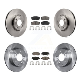 Front Rear Disc Brake Rotors And Ceramic Pads Kit For Hyundai Sonata 3.3L