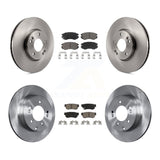 Front Rear Disc Brake Rotors And Ceramic Pads Kit For Hyundai Sonata 3.3L