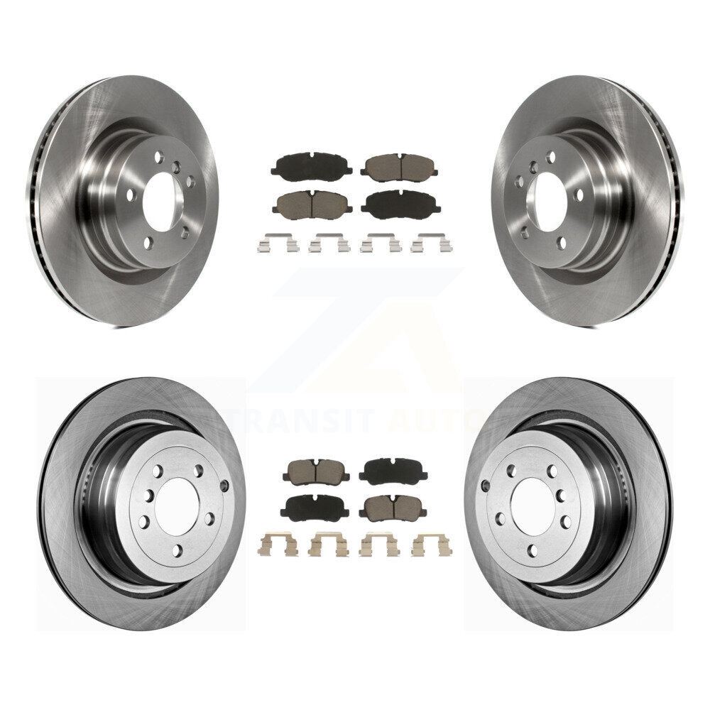 Front Rear Brake Rotors Ceramic Pad Kit For Land Rover Range Naturally Aspirated