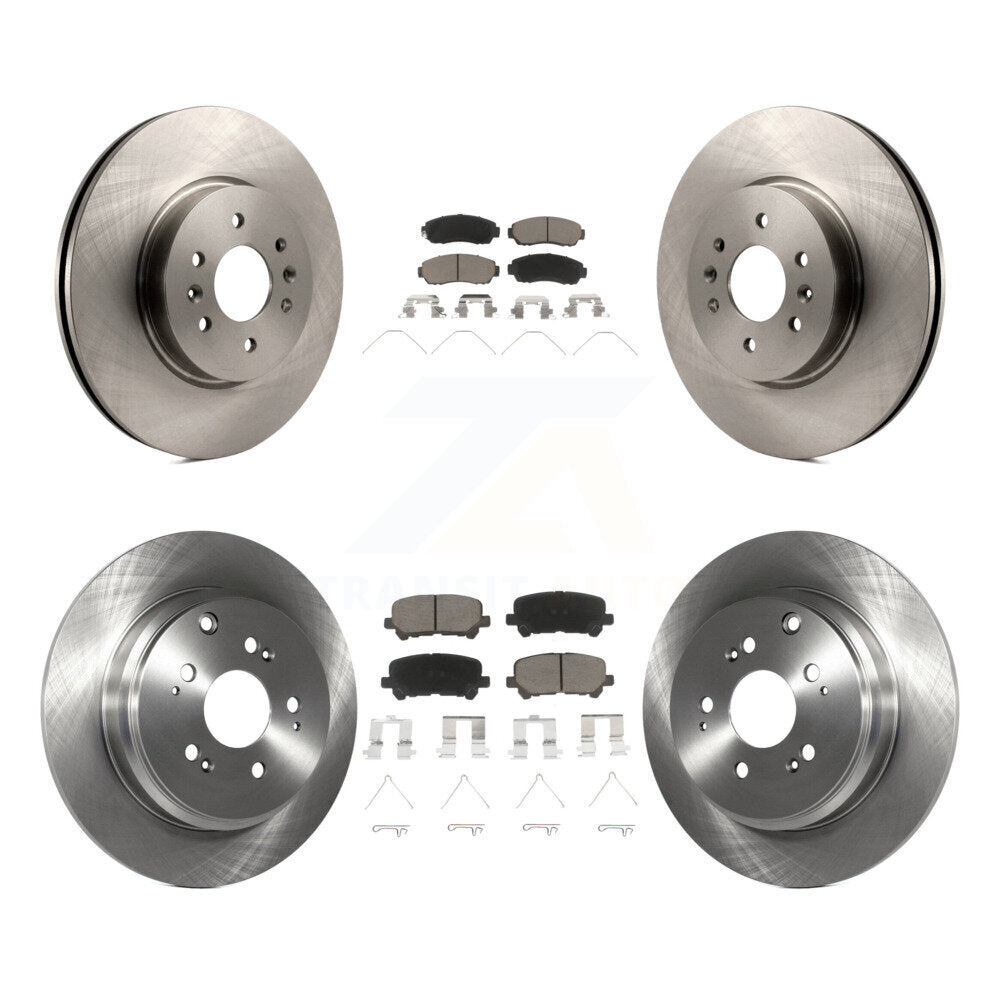 [Front+Rear] 2011-2014 Honda Odyssey Premium OE Brake Rotors & Ceramic Pads Kit For Max Braking
