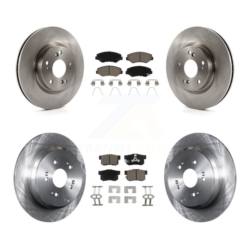 [Front+Rear] 2012-2016 Honda CR-V FWD Premium OE Brake Rotors & Ceramic Pads Kit For Max Braking