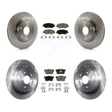 [Front+Rear] 2012-2016 Honda CR-V FWD Premium OE Brake Rotors & Ceramic Pads Kit For Max Braking