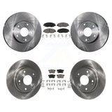[Front+Rear] 2014-2015 Honda Civic Touring Premium OE Brake Rotors & Ceramic Pads Kit For Max Braking