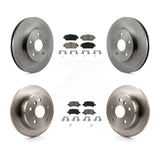 Front Rear Disc Brake Rotors And Ceramic Pads Kit For Toyota Camry Avalon Solara