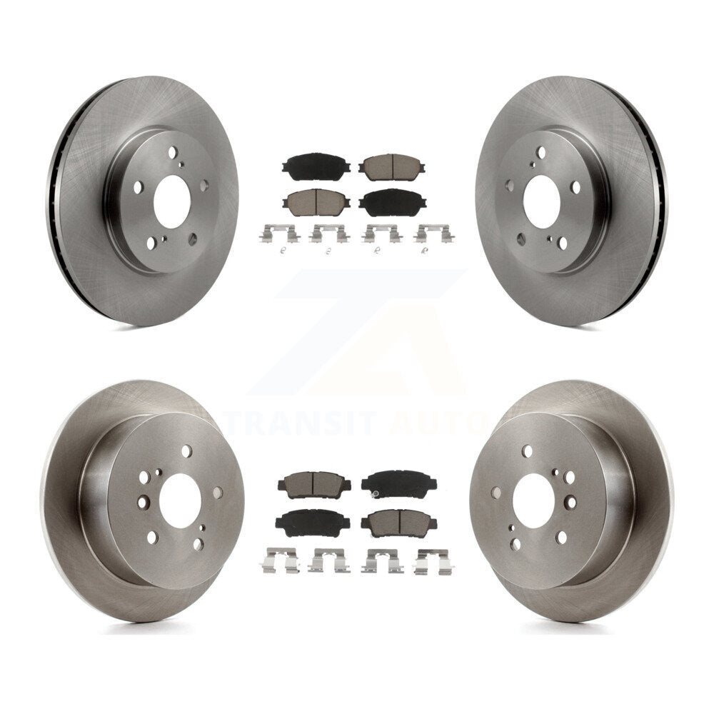 [Front+Rear] 2004-2010 Toyota Sienna Premium OE Brake Kit & Ceramic Pads For Max Braking