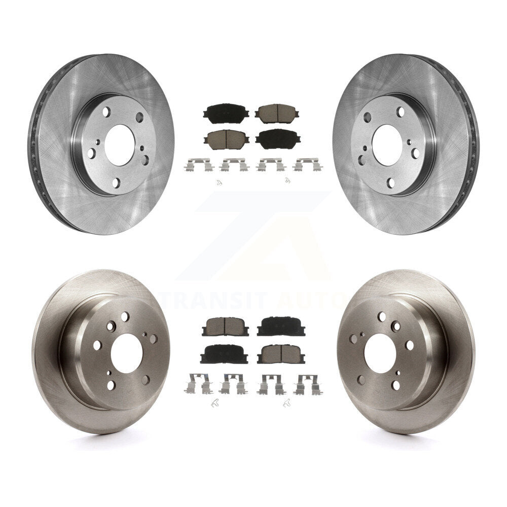 [Front+Rear] 2005-2006 Toyota Camry Base/LE Premium OE Brake Rotors & Ceramic Pads Kit For Max Braking