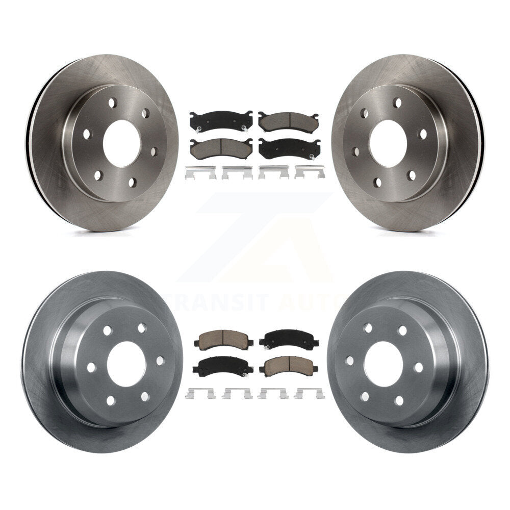 Front Rear Disc Brake Rotors And Ceramic Pads Kit For Chevrolet Avalanche 1500