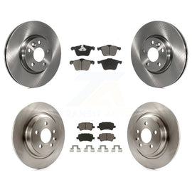 Front Rear Brake Rotor & Ceramic Pad Kit For Volvo V70 With 300mm Diameter