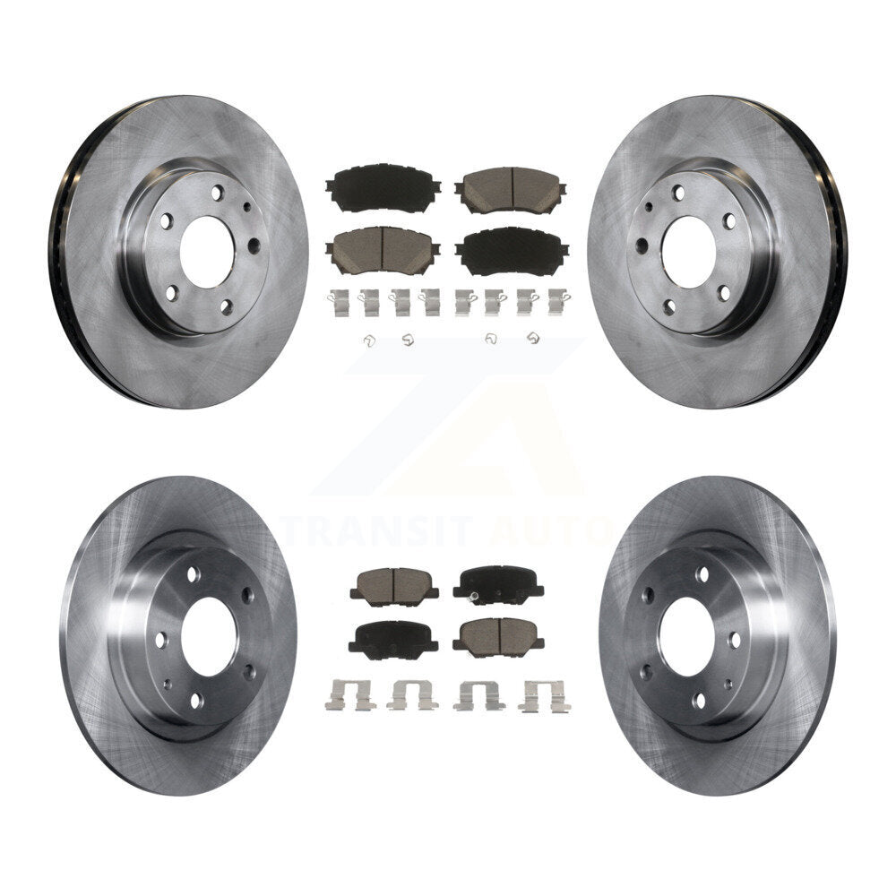 Kit de rotors de frein à disque avant et arrière et plaquettes en céramique pour Mazda 6 