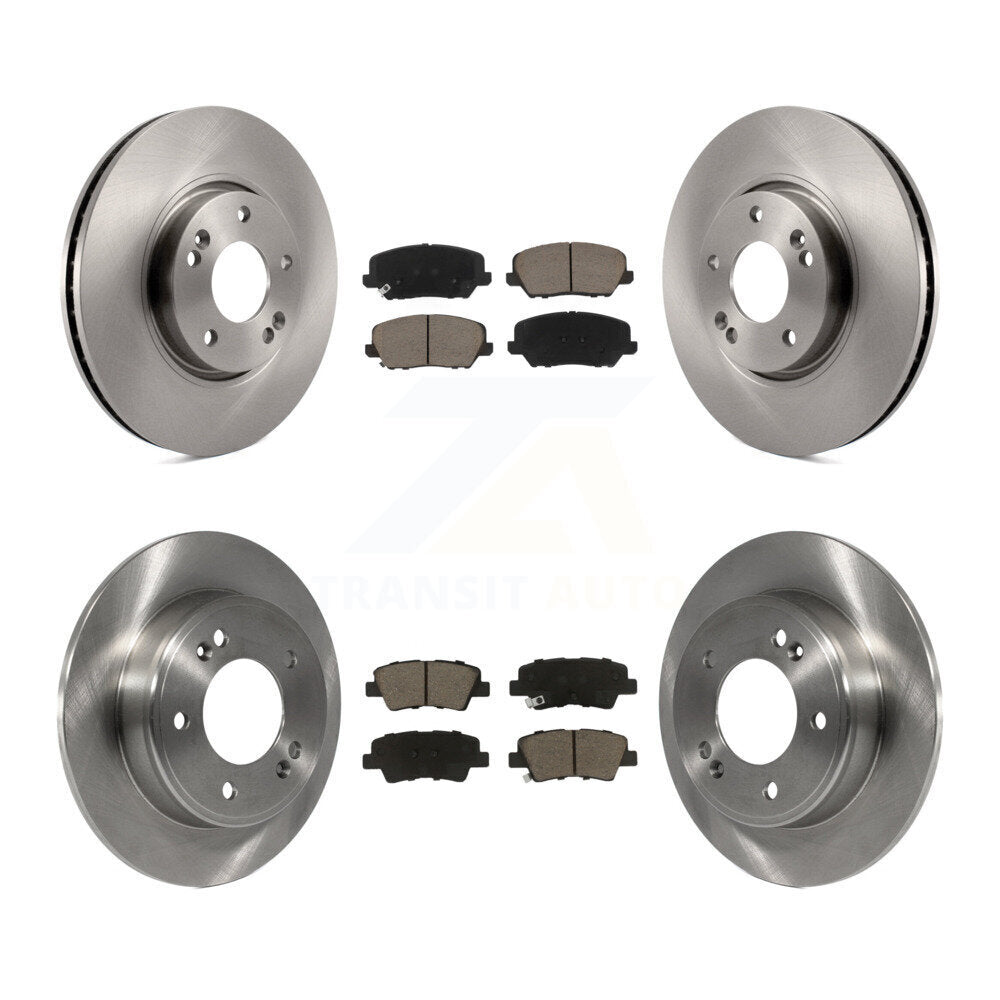 Kit de rotors de frein à disque avant et arrière et plaquettes en céramique pour Hyundai Veloster 