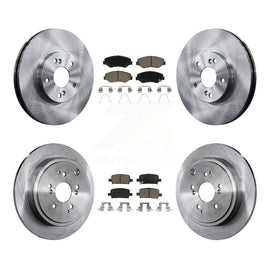 Kit de rotors de frein à disque avant et arrière et plaquettes en céramique pour Honda Pilot 2003-2008 