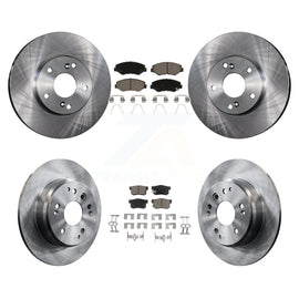 Kit de rotors de frein à disque avant et arrière et plaquettes en céramique pour Honda Element 2003-2011 