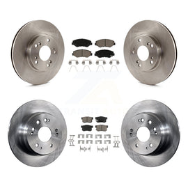 Kit de rotors de frein à disque avant et arrière et plaquettes en céramique pour Honda CR-V 2002-2004 