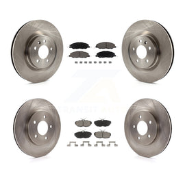 Kit de rotors de frein à disque avant et arrière et plaquettes en céramique pour Ford Mustang 