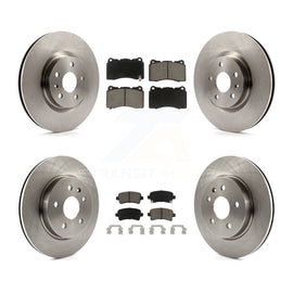 Kit de rotors de frein à disque avant et arrière et plaquettes en céramique pour Cadillac XTS 