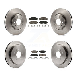 Kit de disques de frein avant et arrière et plaquettes en céramique pour Cadillac CTS avec suspension sport 