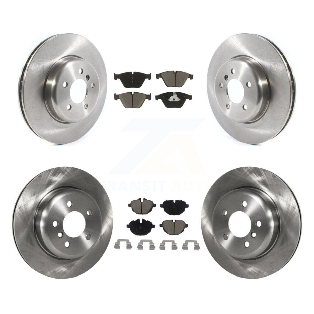 Front Rear Brake Rotor & Ceramic Pad Kit For BMW 535i xDrive 535d ActiveHybrid 5