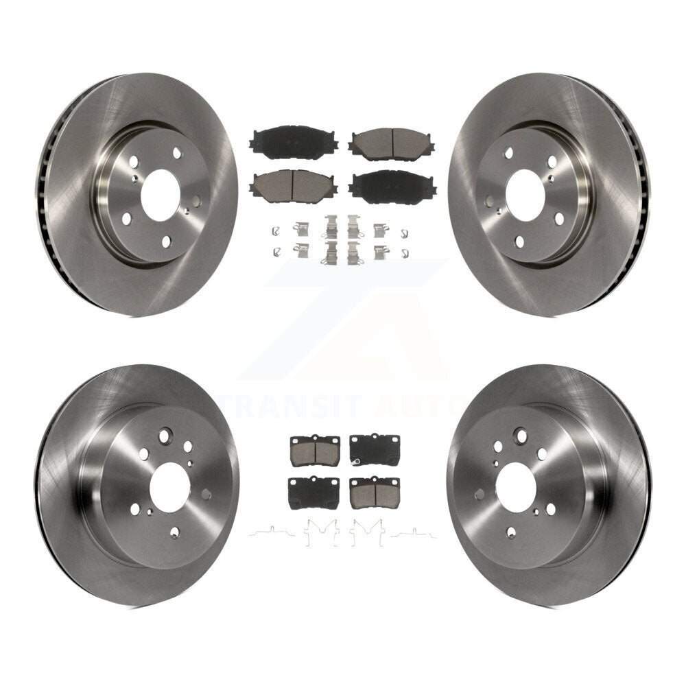 Kit de rotors de frein à disque avant et arrière et plaquettes en céramique pour Lexus IS250 C 2010-2013 