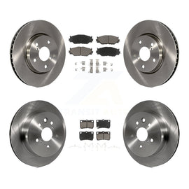 [Front+Rear] 2010-2013 Lexus IS250 C Premium OE Brake Rotors & Ceramic Pads Kit For Max Braking