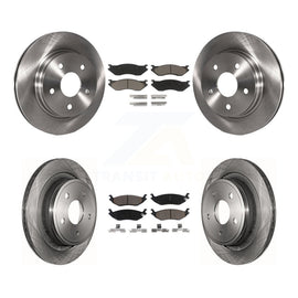 Kit de rotors de frein à disque avant et arrière et plaquettes en céramique pour Dodge Ram 1500 