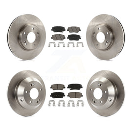 Front Rear Disc Brake Rotor And Ceramic Pad Kit For Kia Sorento Hyundai Santa Fe