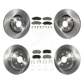 Front Rear Disc Brake Rotors And Ceramic Pads Kit For Honda Pilot Acura MDX ZDX