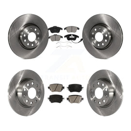 Front Rear Disc Brake Rotors And Ceramic Pads Kit For Volkswagen Passat