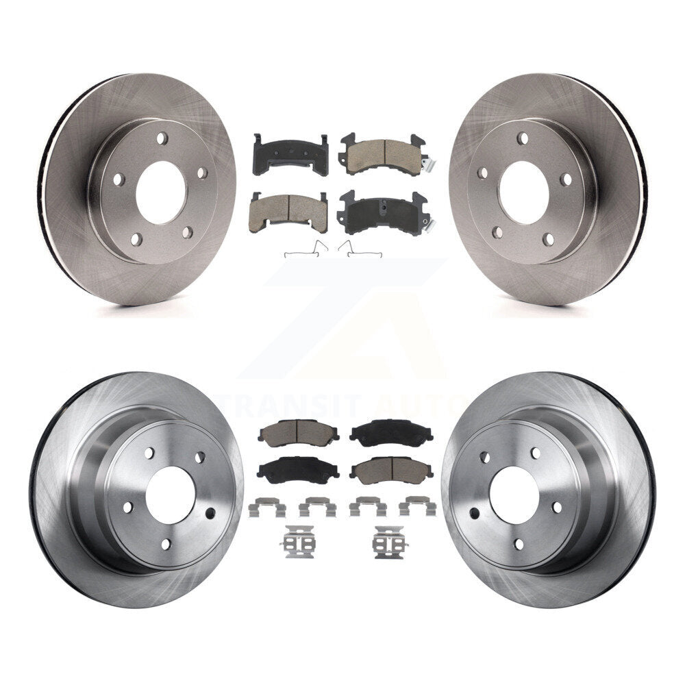 [Front+Rear] 1997 Chevrolet S10 GMC Sonoma 4WD Premium OE Brake Rotors & Ceramic Pads Kit For Max Braking