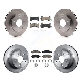 [Front+Rear] 1997 Chevrolet S10 GMC Sonoma 4WD Premium OE Brake Rotors & Ceramic Pads Kit For Max Braking