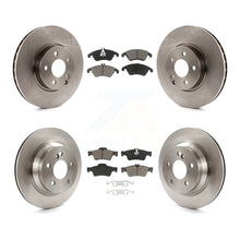 Charger l'image dans la galerie, Front Rear Disc Brake Rotors And Ceramic Pads Kit For Mercedes-Benz E350 E400