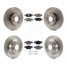 Front Rear Brake Rotors Ceramic Pad Kit For Mercedes-Benz E350 Convertible/Coupe