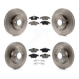 Front Rear Disc Brake Rotor And Ceramic Pad Kit For Mercedes-Benz E350 C300 C350