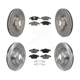 [Front+Rear] 2010-2011 Mercedes-Benz E550 Coupe Premium OE Brake Rotors & Ceramic Pads Kit For Max Braking