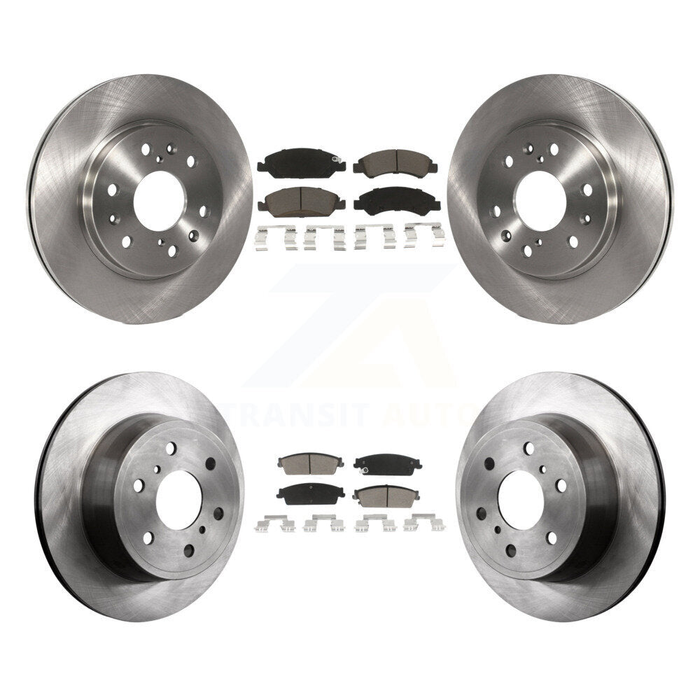 Front Rear Brake Rotor & Ceramic Pad Kit For Chevrolet Silverado 1500 GMC Sierra
