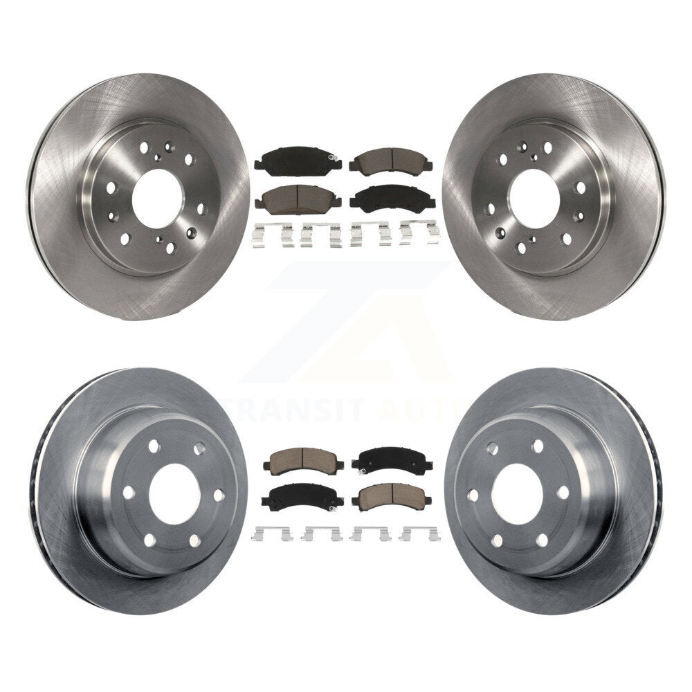 Front Rear Brake Rotor And Ceramic Pad Kit For Chevrolet Express 1500 GMC Savana