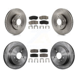 Front Rear Brake Rotors Ceramic Pad Kit For Chevrolet Equinox Saturn Vue Captiva