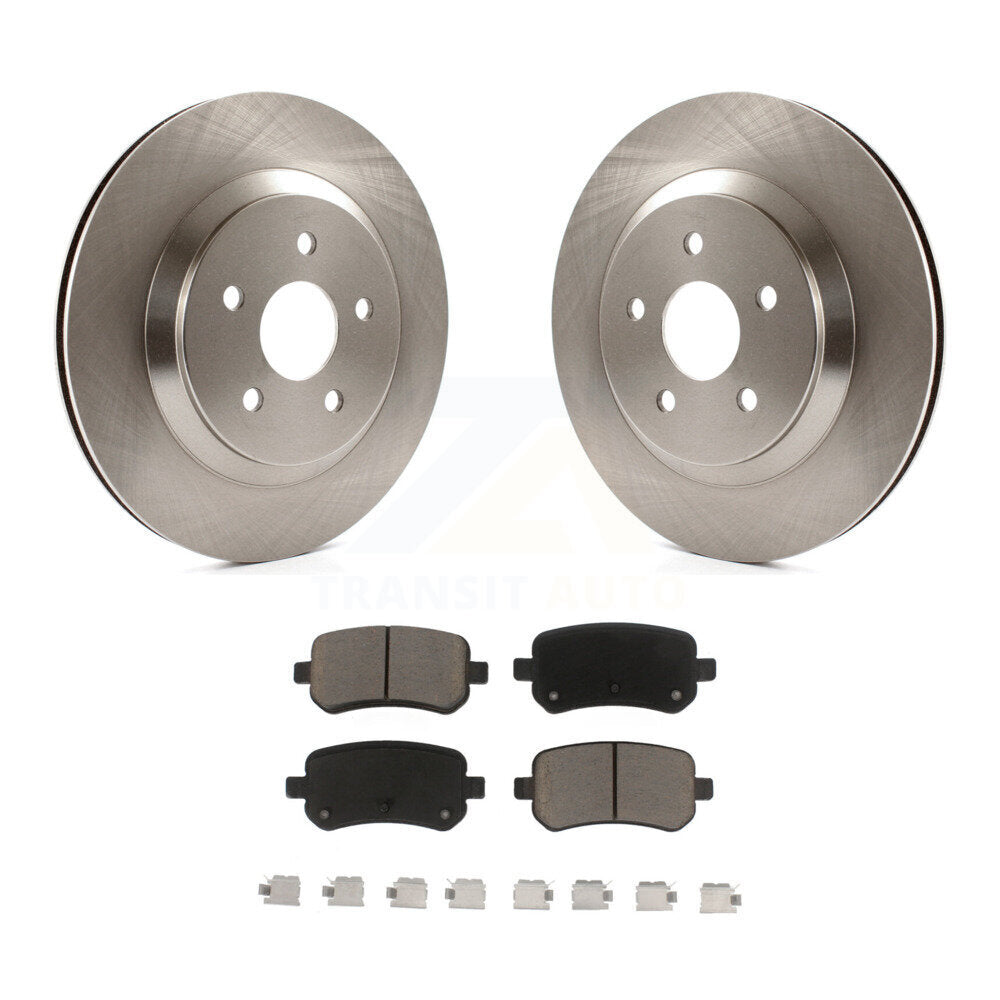 Rear Brake Rotors & Ceramic Pad Kit For 2004-2007 Ford Freestar Mercury Monterey