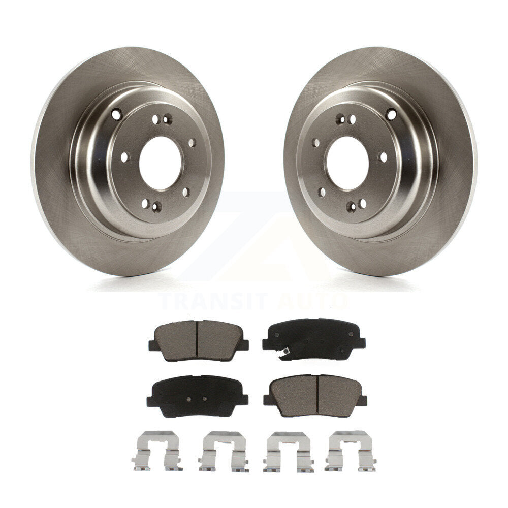 Rear Disc Brake Rotors And Ceramic Pads Kit For Hyundai Genesis Coupe