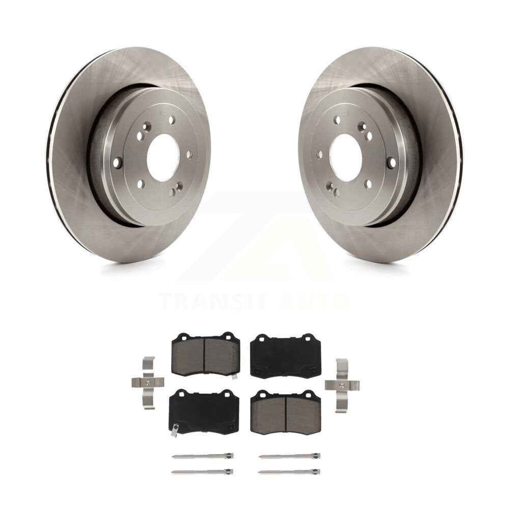 Rear Disc Brake Rotors And Ceramic Pads Kit For Hyundai Genesis Coupe