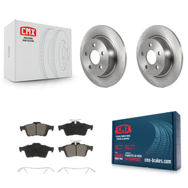 Rear Disc Brake Rotors And Ceramic Pads Kit For Ford Transit Connect
