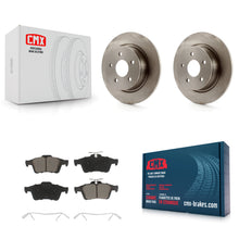 Load image into Gallery viewer, Rear Disc Brake Rotors And Ceramic Pad Kit For Ford Escape Transit Connect C-Max