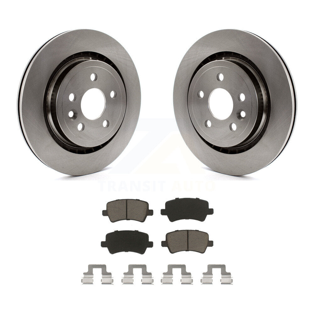 Rear Disc Brake Rotors And Ceramic Pads Kit For Volvo S60 XC70 S80 V60 V70