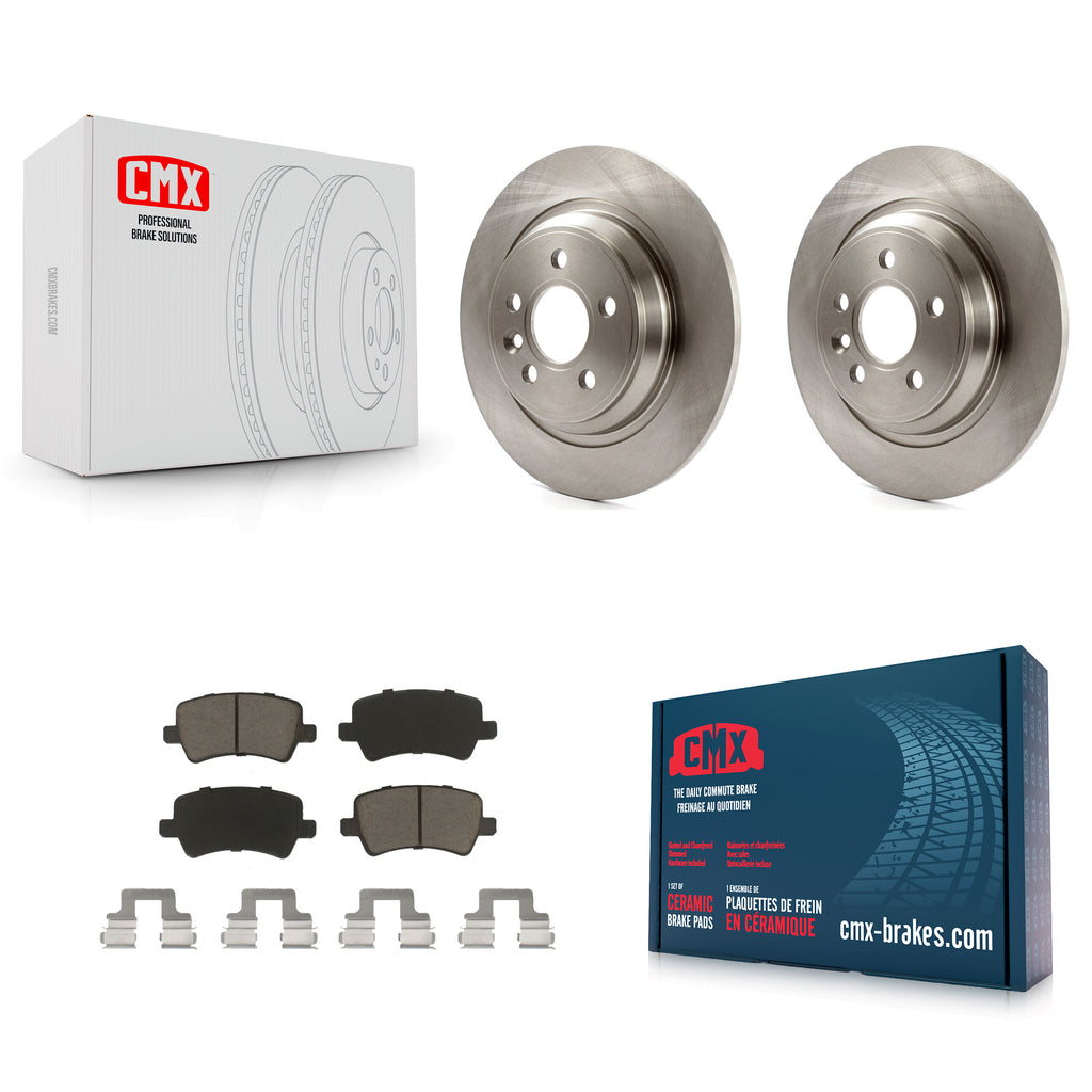Rear Brake Rotors & Ceramic Pad Kit For Volvo S60 XC70 S80 V60 Cross Country V70