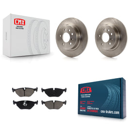 Rear Disc Brake Rotors And Ceramic Pads Kit For Saab 9-5