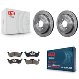 Rear Brake Rotor Ceramic Pad Kit For 2007-2017 Ford Expedition Lincoln Navigator
