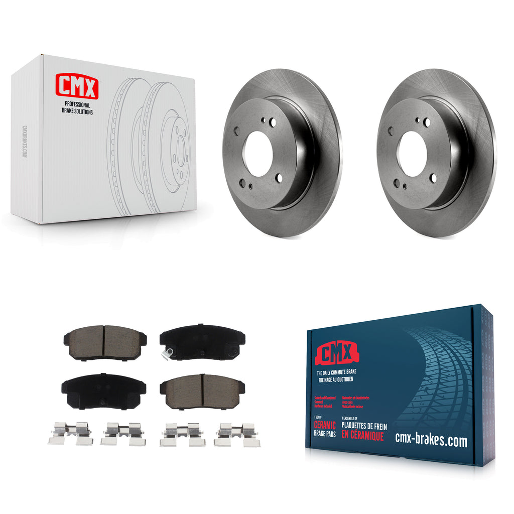 Rear Disc Brake Rotors And Ceramic Pads Kit For Nissan Sentra INFINITI G20