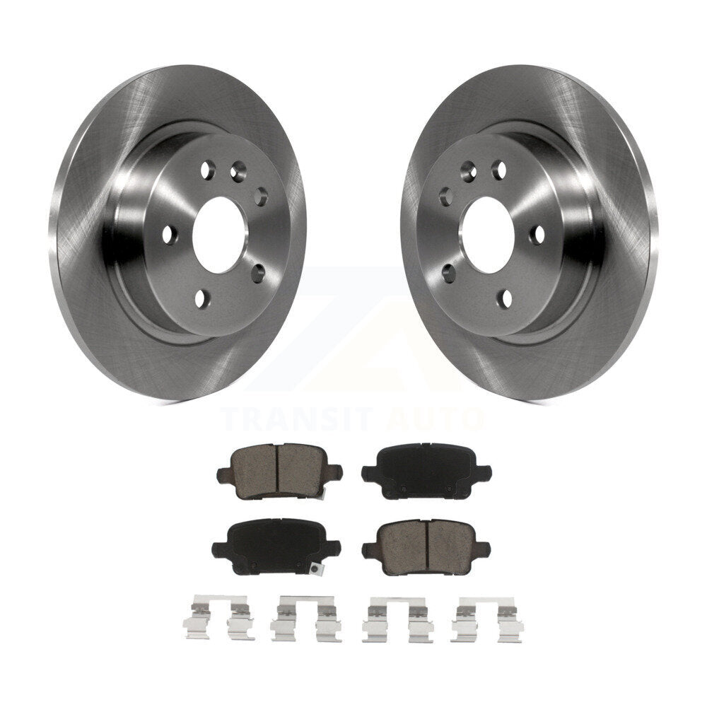 Rear Brake Rotor & Ceramic Pad Kit For Chevrolet Cruze With 268mm Diameter