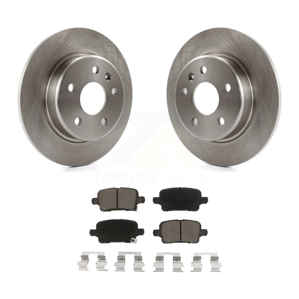 Rear Disc Brake Rotors And Ceramic Pads Kit For Chevrolet Cruze Volt Bolt EV EUV